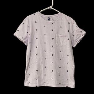 H&M Divided Men’s T-shirt with a printed graphic snakes, scorpion, birds Med